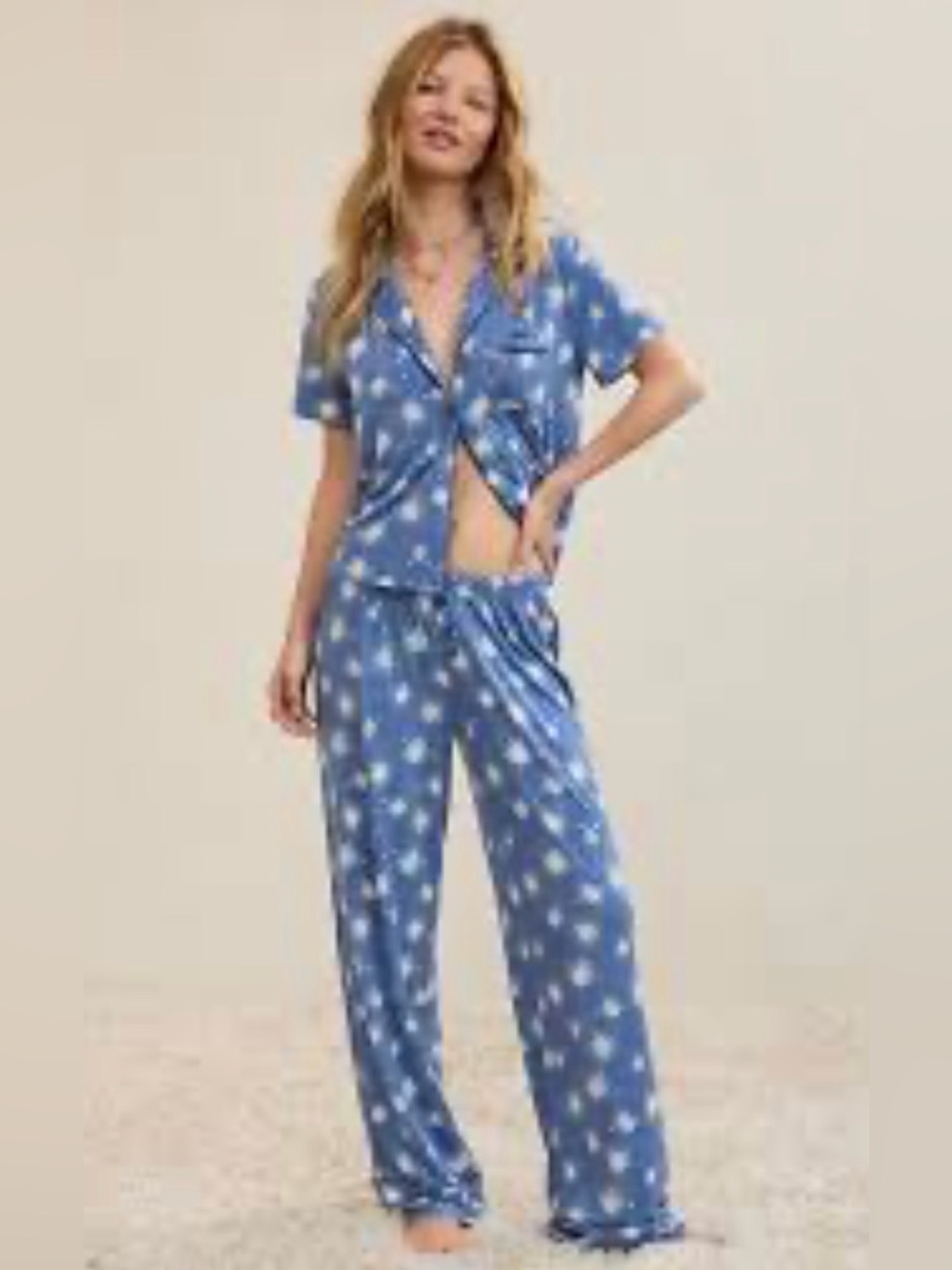 Aerie OVERSLEPT by Aerie Real Soft Pajama Set - Top, Pants, & Shorts